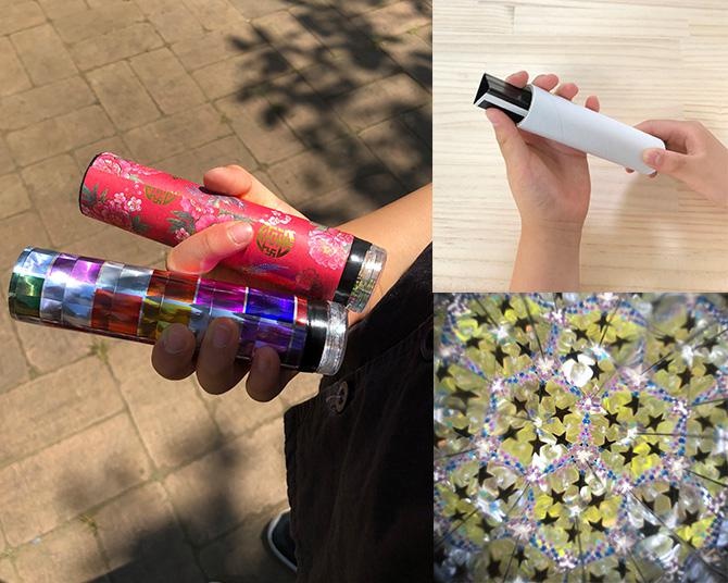 【夏の自由工作】ラップの芯で作る万華鏡【小学校高学年向け】
